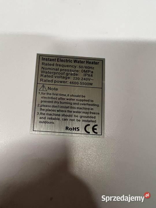 przepływowy podgrzewacz wody marki ATWFS Dom i Ogród Kalisz