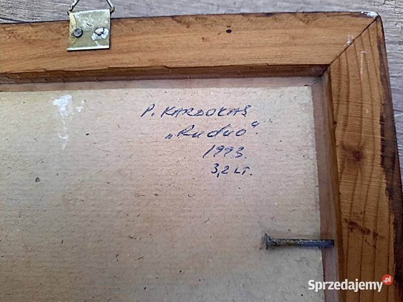 Pejzaż leśny RUDUO Petras Kardokas 1993 r Ostrów Wielkopolski