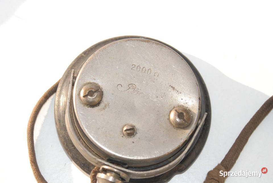 Stare słuchawki do radiostacji sygnowane Cieszyn