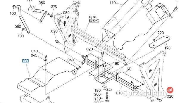 Duża płyta kanału dolotowego kubota gr2100 Kobylnica