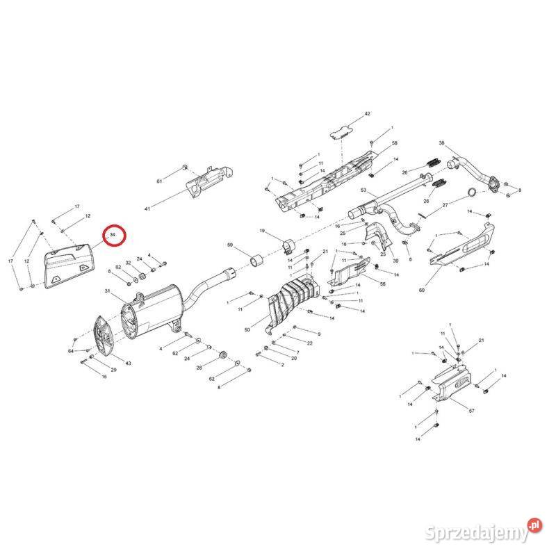 Osłona tłumika do quada CanAm Outlander BRP