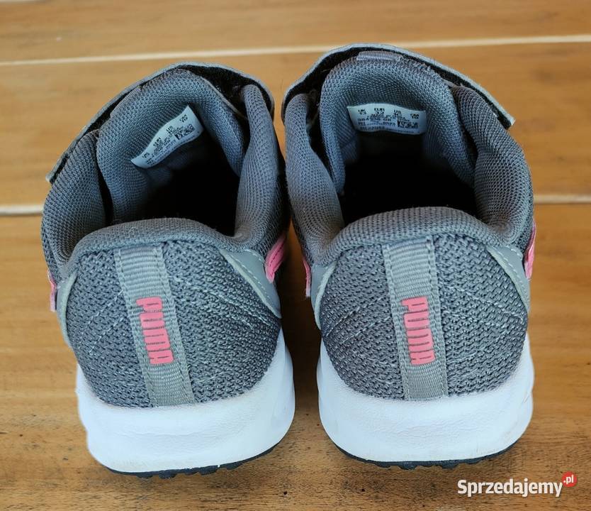Buty sportowe dziecięce Puma Twitch Runner AC szary/srebrny Warszawa