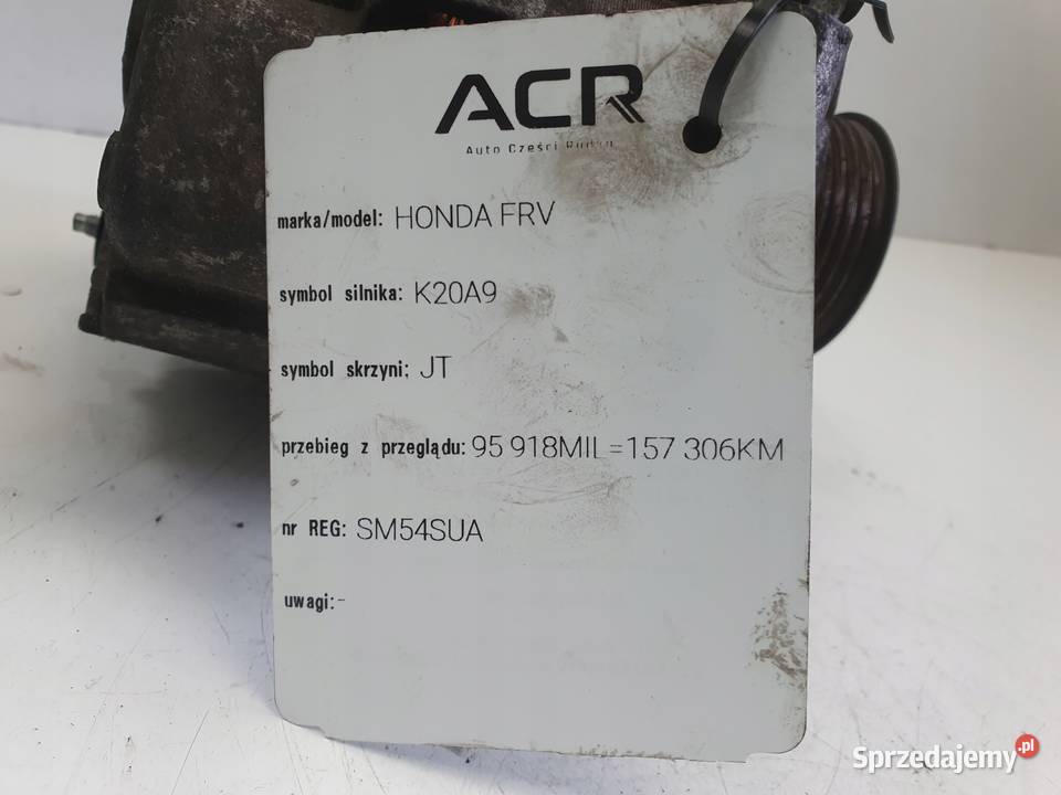 Honda FRV FRV 20 IVTEC K20A9 ALTERNATOR osobowe Janów