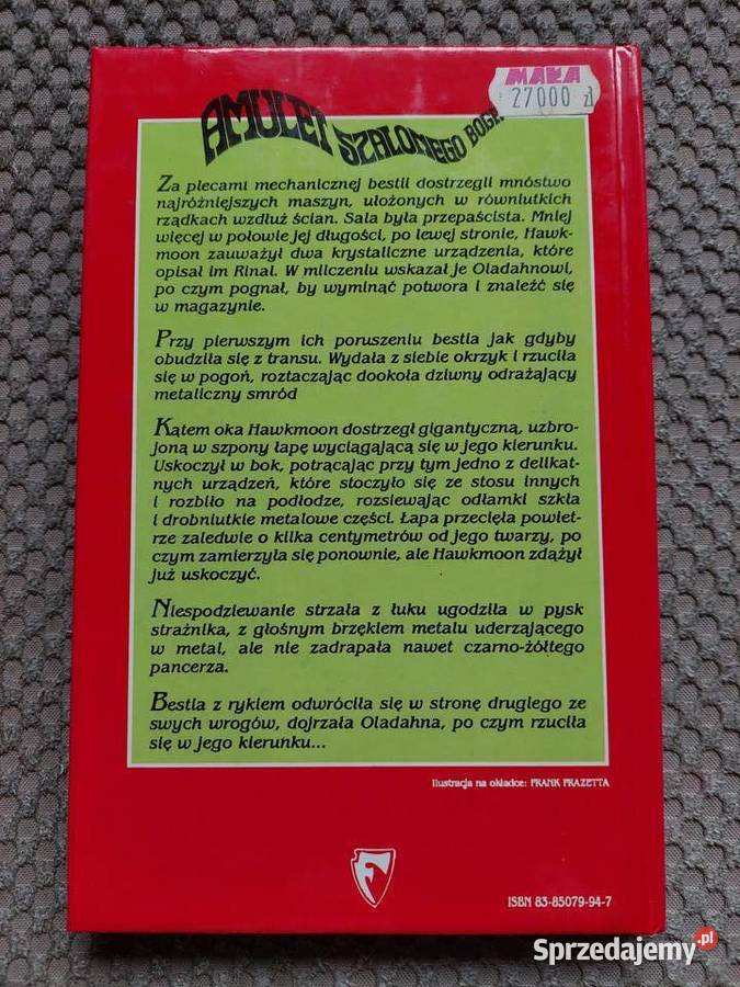 fantasy Amulet szalonego boga Michael Moorcock twarda Kraków