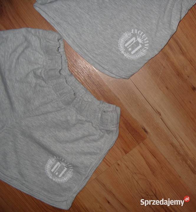 TXM Szare NOWE 2spodenki szorty r164 szary/srebrny wielkopolskie Rawicz