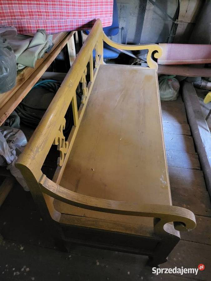 Zabytkowa sofa drewniana antyk Teodorówka