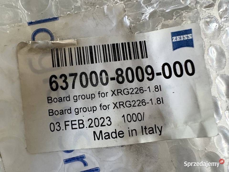 Zeiss 6370008009000 Board Group for XRG22618I Biznes i Przemysł Warszawa