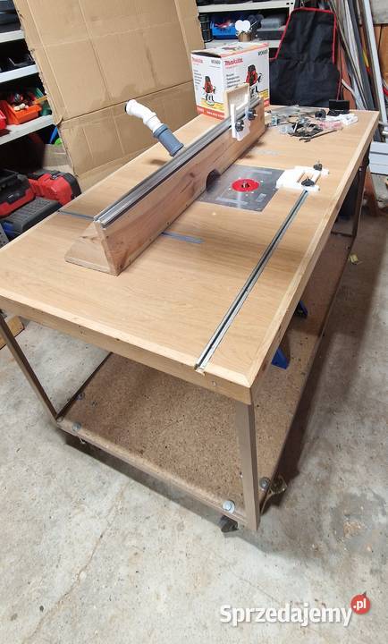 stół warsztatowy frezarski 2w1 z frezarką Makita łódzkie