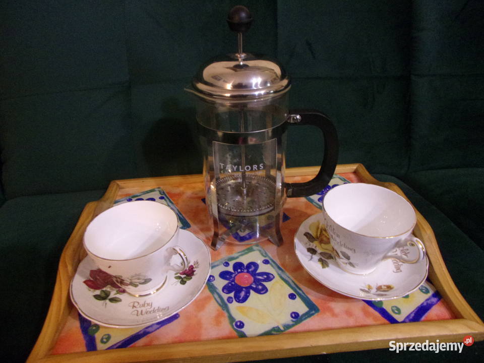 Angielski ZAPARZACZ Z TŁOKIEM DO KAWY HERBATY