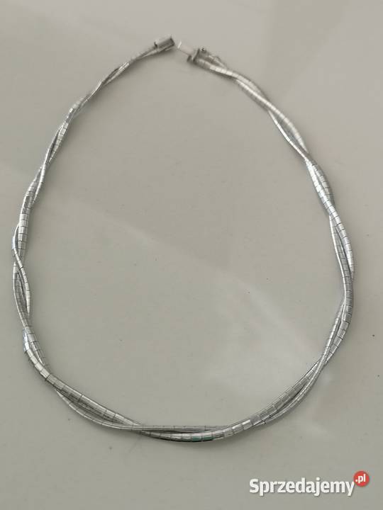 naszyjnik podwójny srebro vintage kujawsko-pomorskie