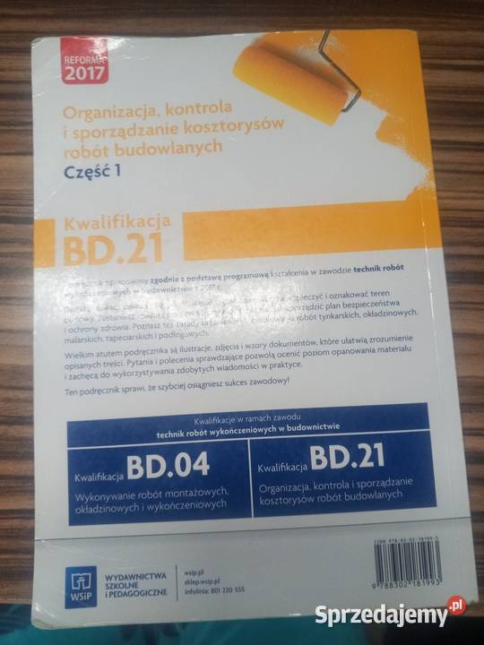 Organizacja kontrola i sporządzanie kosztorysów Podręczniki Osobnica
