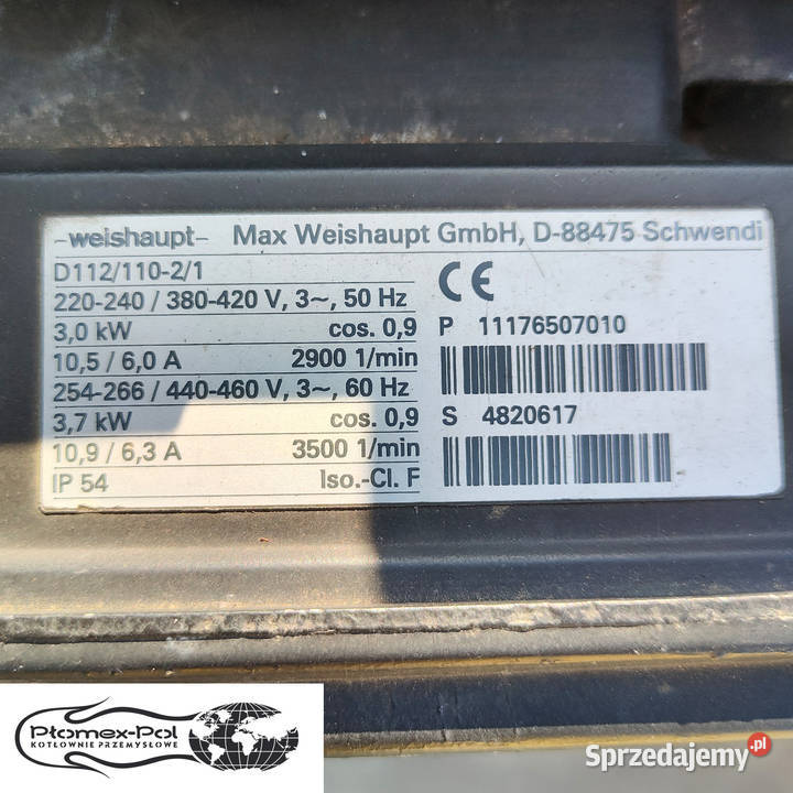 OKAZJA Używany Palnik Gazowy Weishaupt G71D Radomsko sprzedam