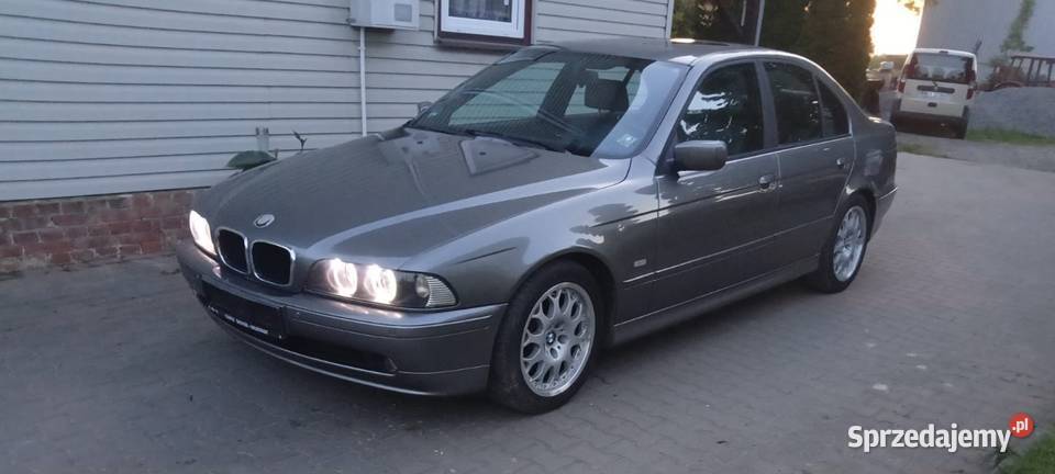 BMW E39 525i BENZYNA 192 2002r MANUAL 240 elektryczne lusterka mazowieckie Lipsko