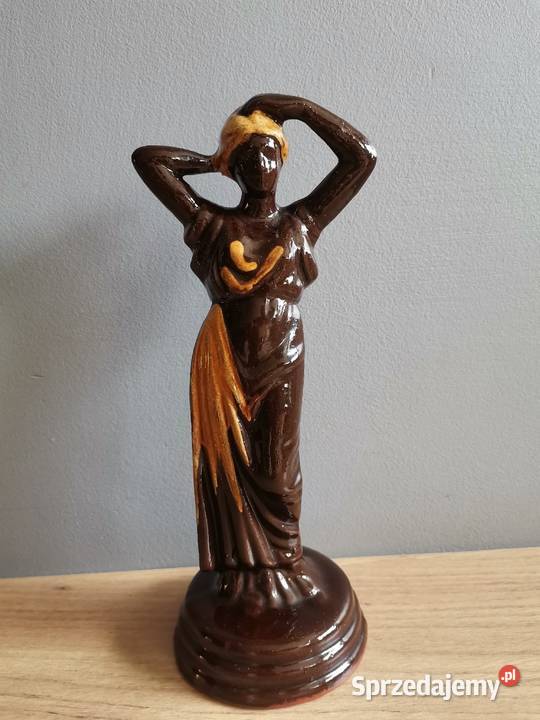 Stara figurka Rzymianka ceramika design PRL 1960 Katowice