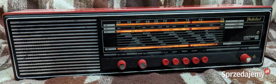 Radio Unitra Jubilat czerwony unikat Gdynia sprzedam