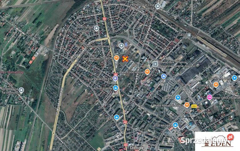Ogłoszenie działka Łuków 819 metrów