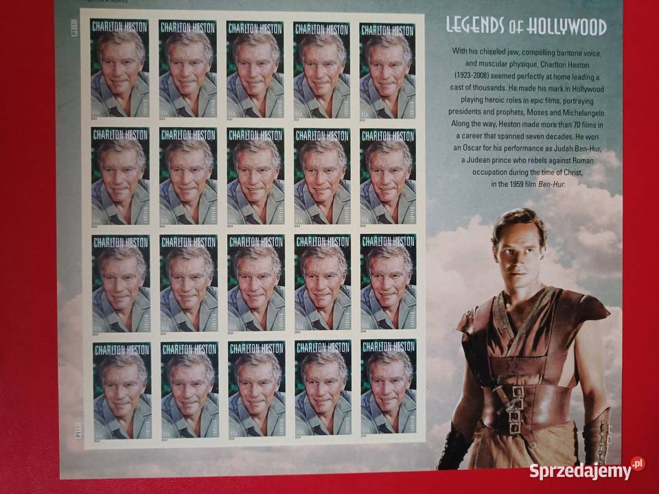 Gwiazdy Hollywood Filatelistyka śląskie Gliwice
