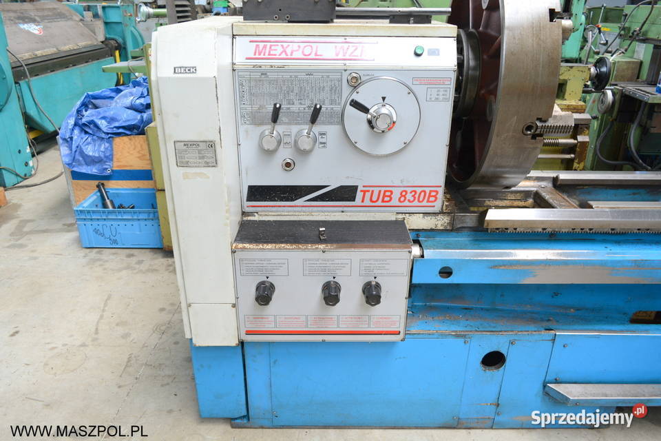 Tokarka uniwersalna TUB 830 B x 2000 rb 2008 łódzkie Głowno