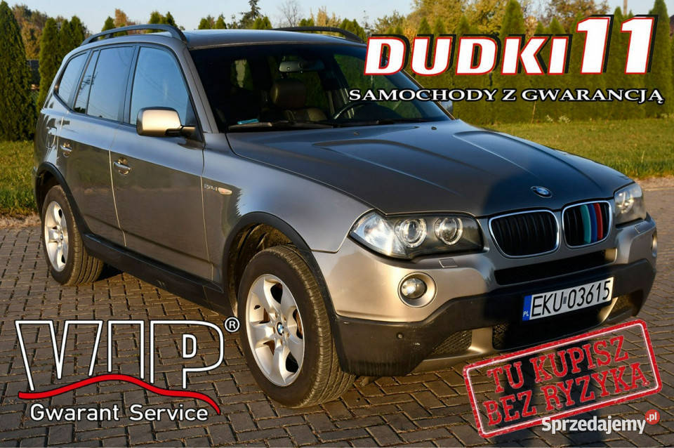 BMW X3 2,0D DUDKI11 4X4,Skóry,Panorama dach, Tempomat,kredyt.okazja E83 (2…