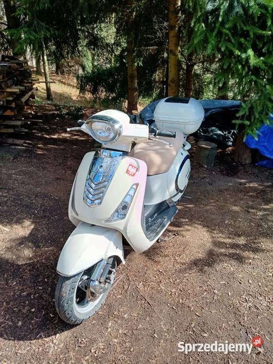 Skuter Retro 50cc 4t Oc Pt Sprawny do poprawek nieuszkodzony Chmieleń