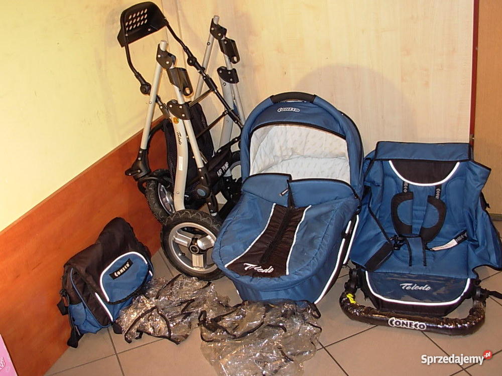 Wózek głębokospacerowy CONECO TOLEDO 2W1 Wielofunkcyjne Łódź