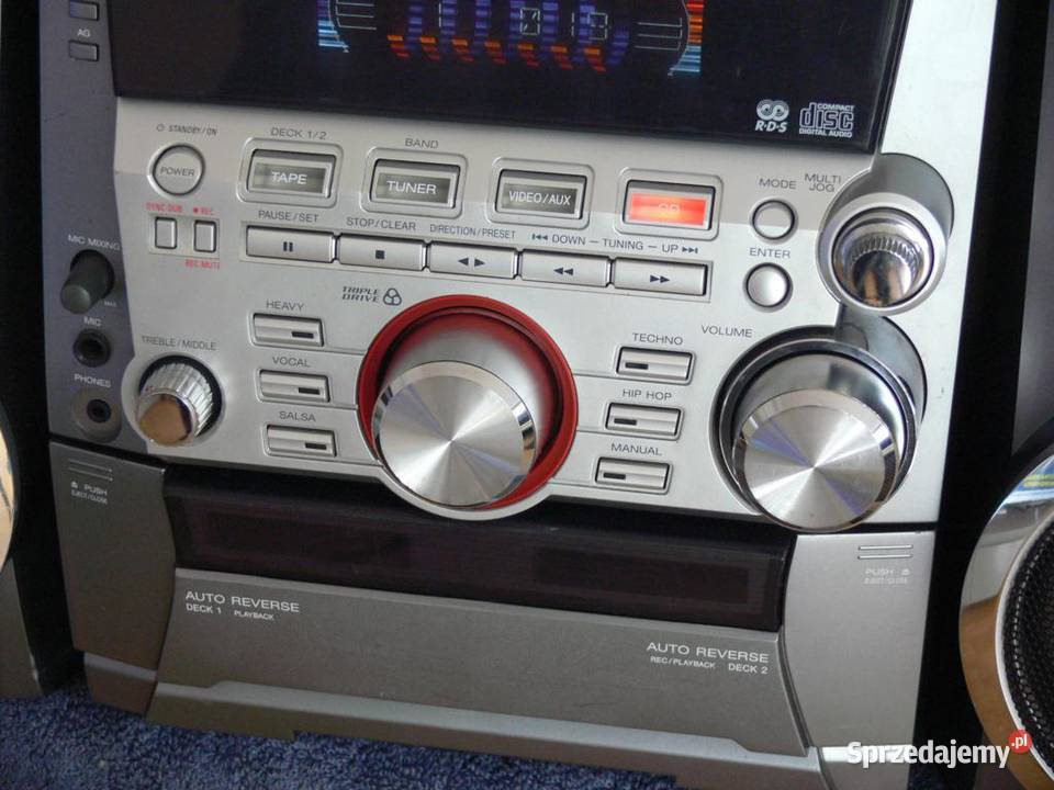 Wieża Aiwa kolumny RDS AUX CD DOSTAWA podkarpackie Jasło