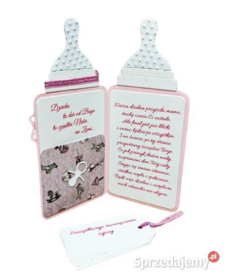Kartka na Baby Shower ręcznie robiona Wejherowo