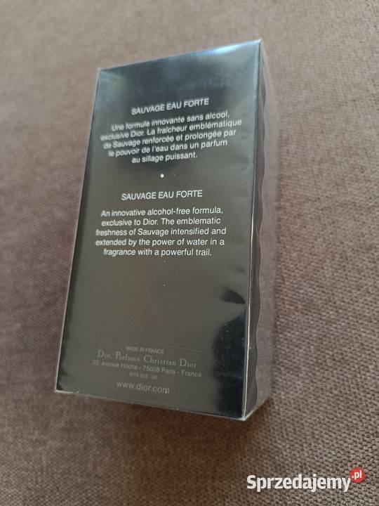 Perfumy męskie Dior Sauvage Eau forte bez podlaskie Białystok