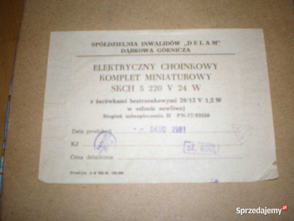Sprzedam lampki na choinkę z PRL produkcji 1981 Piekary Śląskie