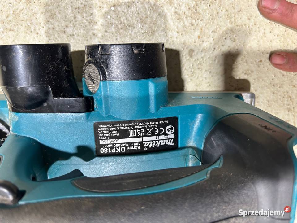 Akumulatorowy strug do drewna Makita DKP180Z małopolskie Wadowice sprzedam