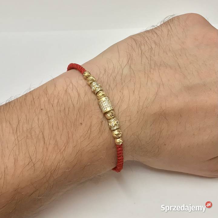 Złota BRANSOLETKA męska 585 14K miękka zdobiona Warszawa