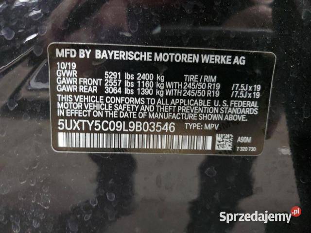 BMW X3 xDrive 2020 benzyna Tarnowo Podgórne