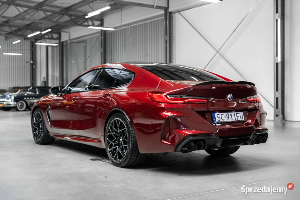 BMW M8 Competition Salon Polska Aventurine Red regulowane zawieszenie BMW Węgrzce