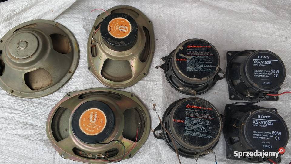 glosnik głośniki do zabudowy unitra prl sony Jarosław sprzedam