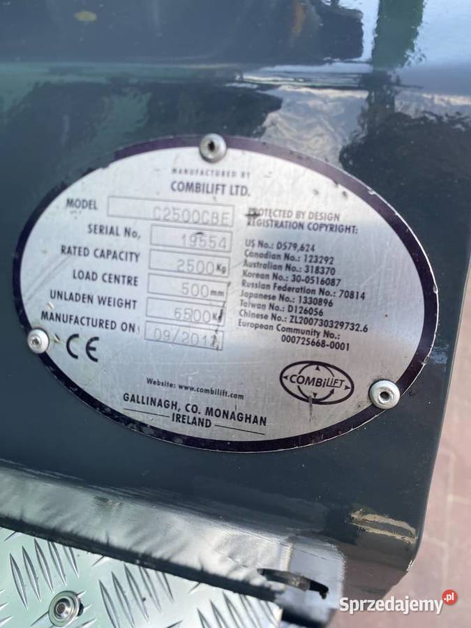 Combilift Cbe 2500 wózek widłowy Karsin