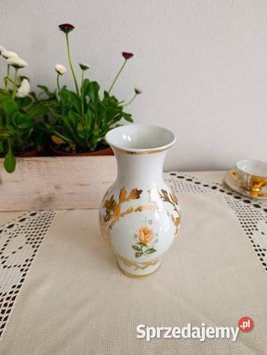 Vintage wazon porcelanowy Ćmielów lata 60 PRL Olsztyn