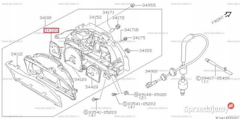 WSKAŹNIK LICZNIKA SUZUKI BALENO 8894 10 ORYGINAŁ