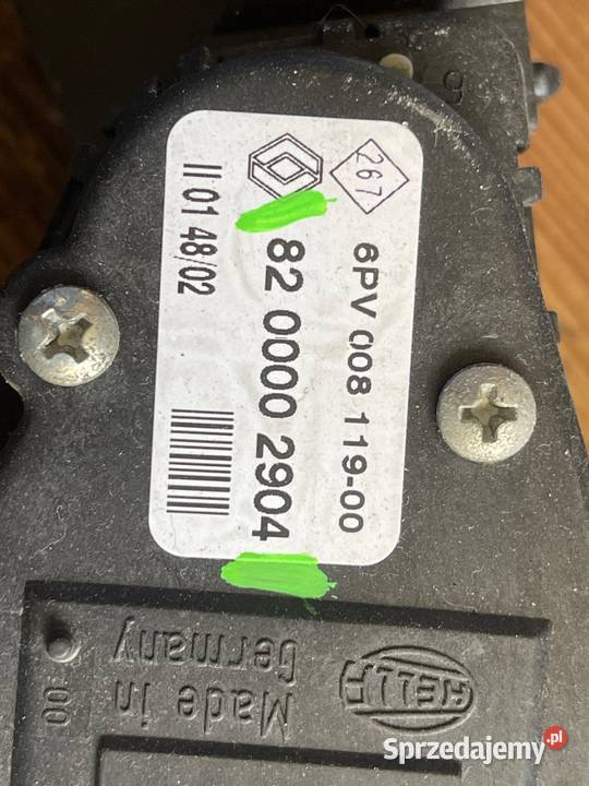 Pedał gazu Renault laguna II 8200002904 osobowe wielkopolskie Margonin