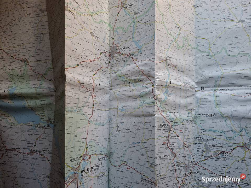 Ukraina czpłn i środk Białoruś 1750 000 mapa Kraków
