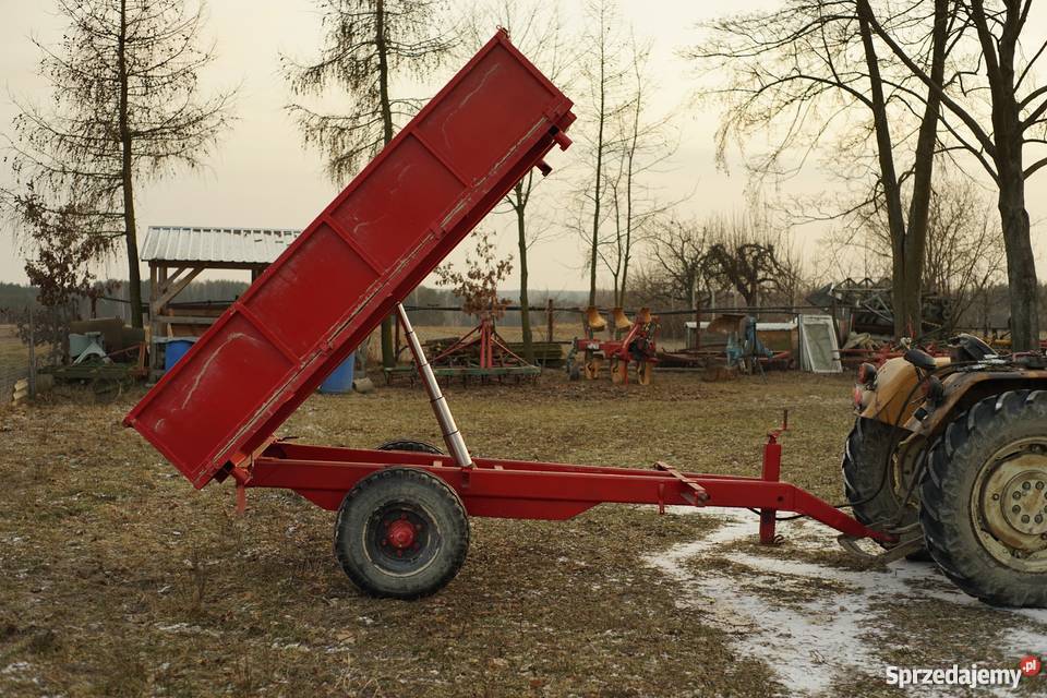 Przyczepa wywrotka jednoosiowa 3stronny wywrot nieuszkodzony Ursynów