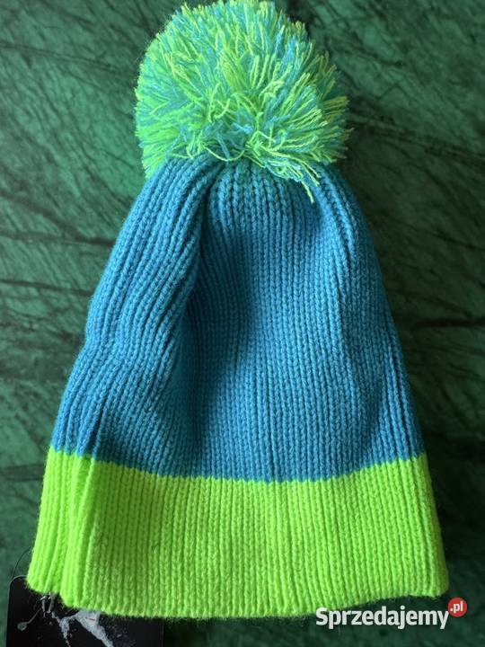 Czapka zimowa z pomponem unisex kolorowa z Uniseks Częstochowa