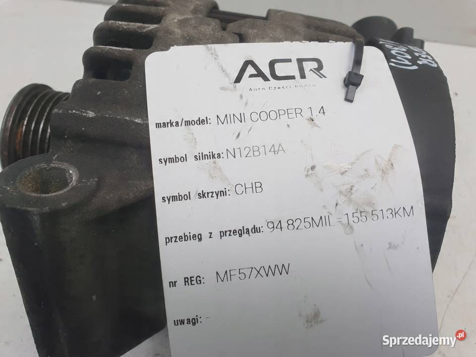 Mini One R56 14 16V VTi ALTERNATOR N12B14 Janów