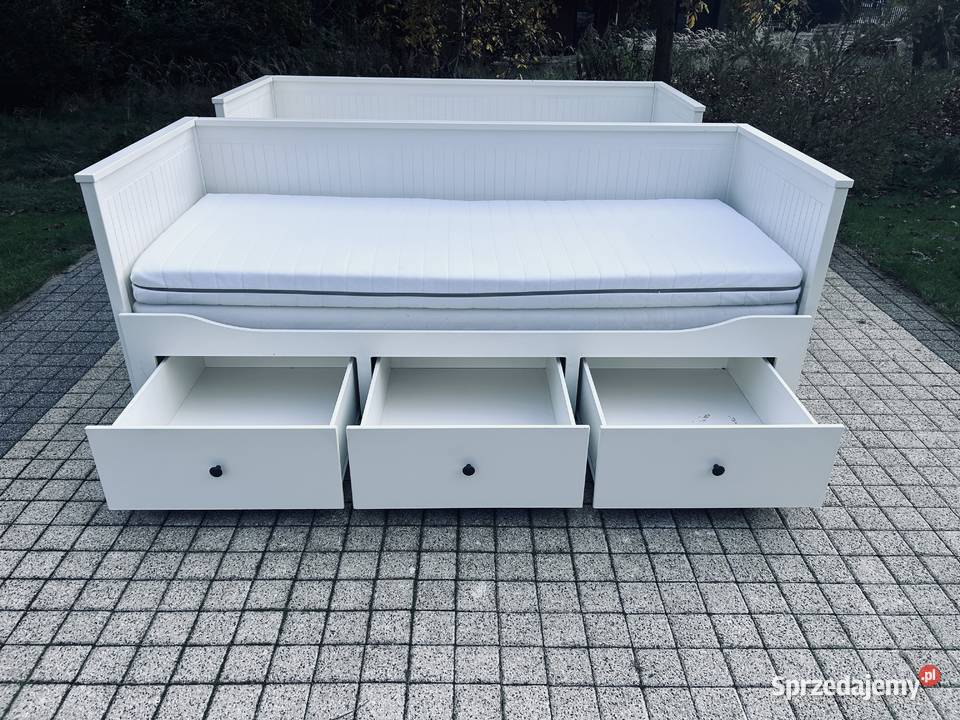 IKEA HEMNES Łóżko Leżanka z 3 szufladami 2 śląskie