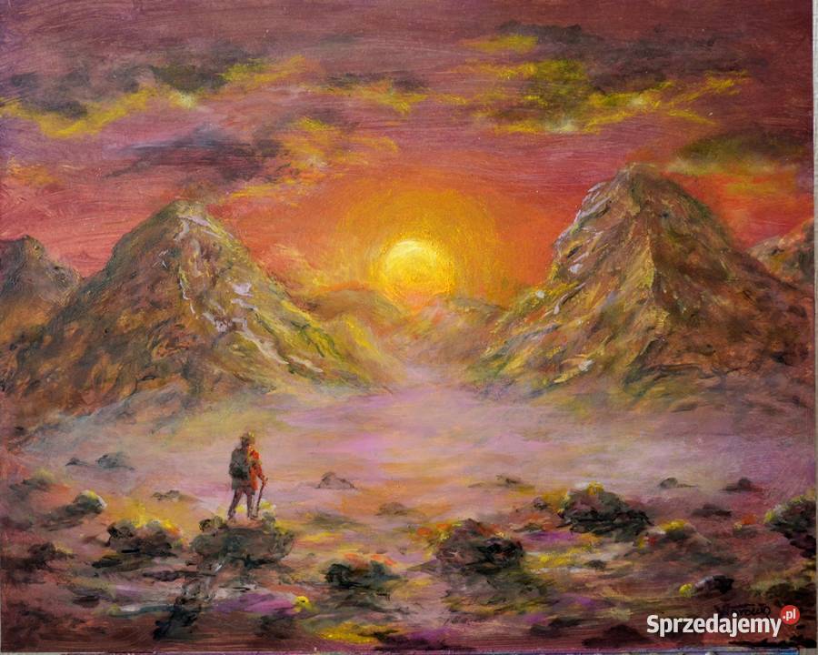 Obraz olejny DYLEMAT 50x40 Antyki, Sztuka, Kolekcje Gliwice