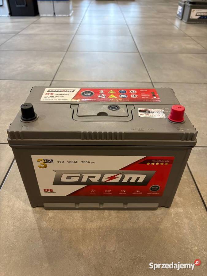 Akumulator Grom Efb StartStop 100Ah 780A Japan osobowe Augustów