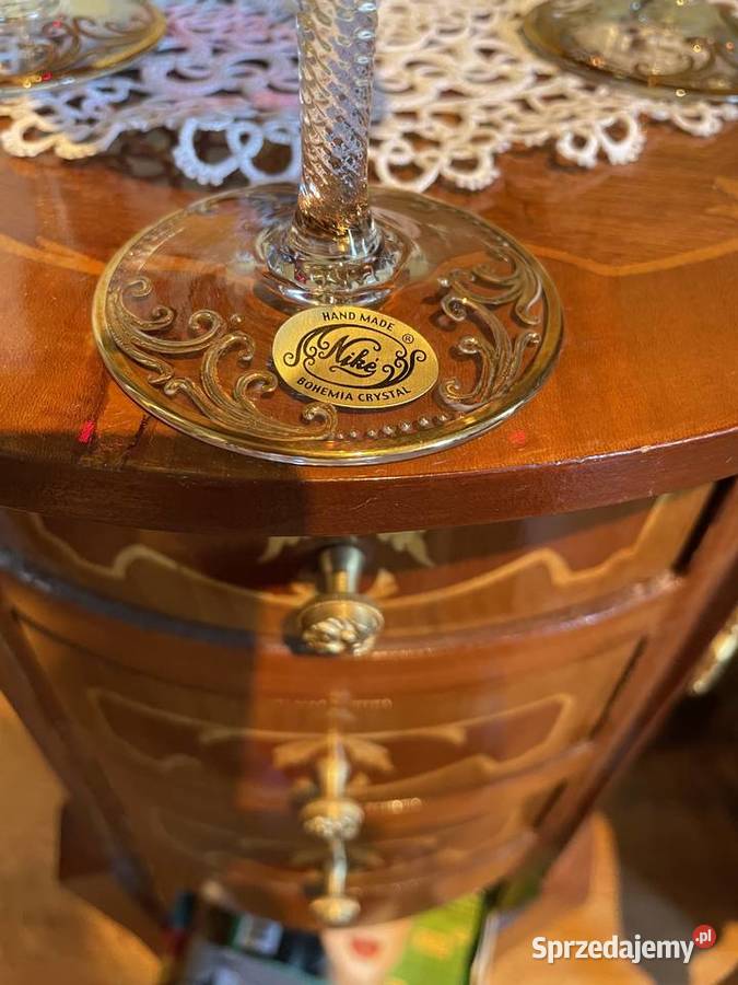 Kieliszki do wina zlocone Bohenia Czechy Jelenia Góra