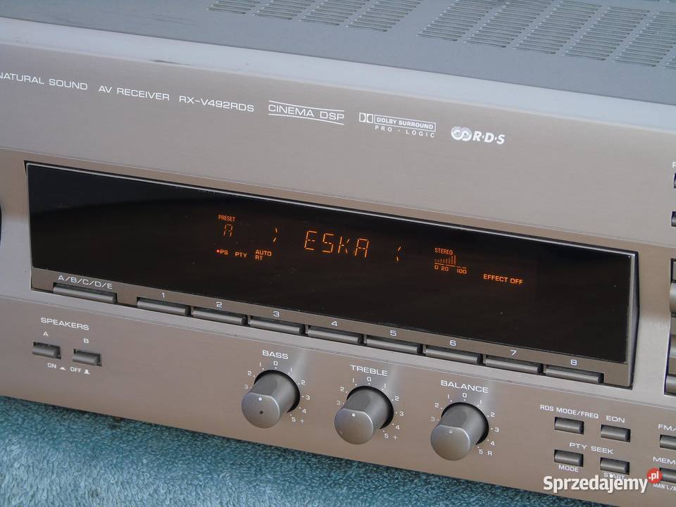 Amplituner Yamaha RXV492 RDS mocny i sprawny Jasło