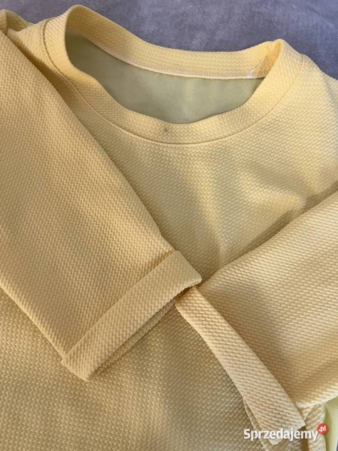 Bluzka koszulka żółta maślana z Rozmiar 36(S) Jasło