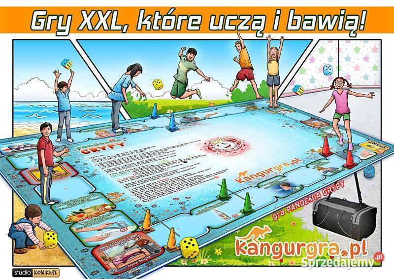 GRA XXL DZIECI PANDEMIA GRYPY edukacyjna gra do mazowieckie Warszawa