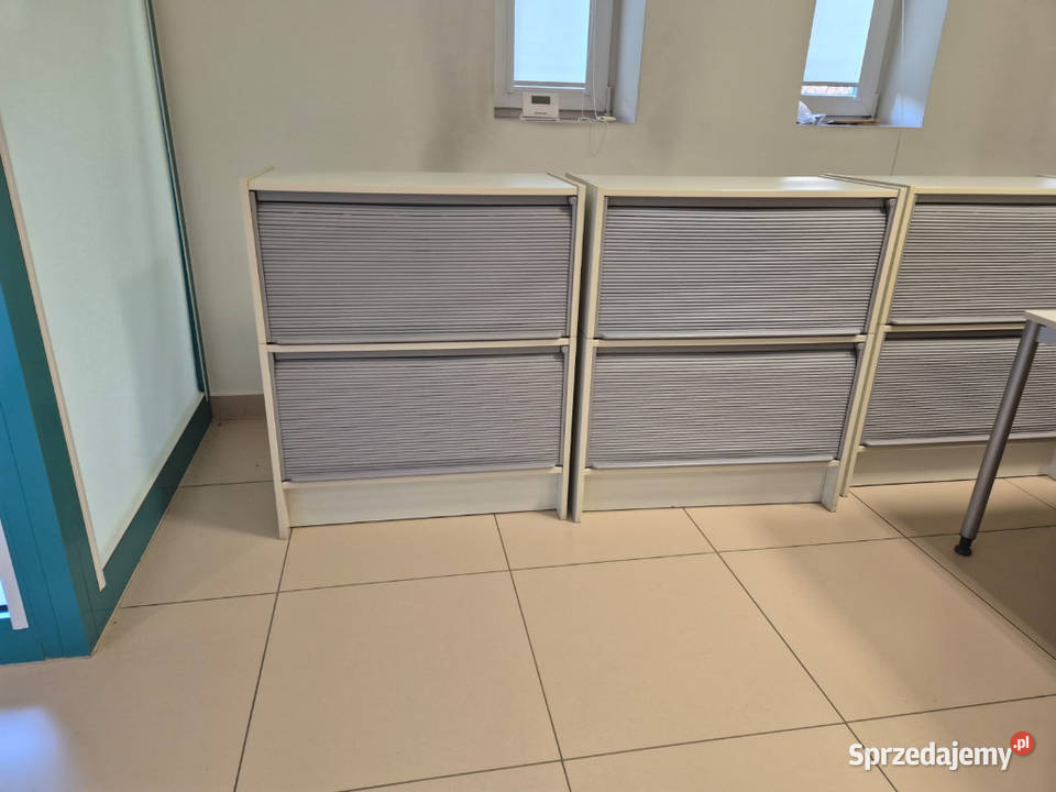 Szafka żaluzjowa roleta komoda biurowa na